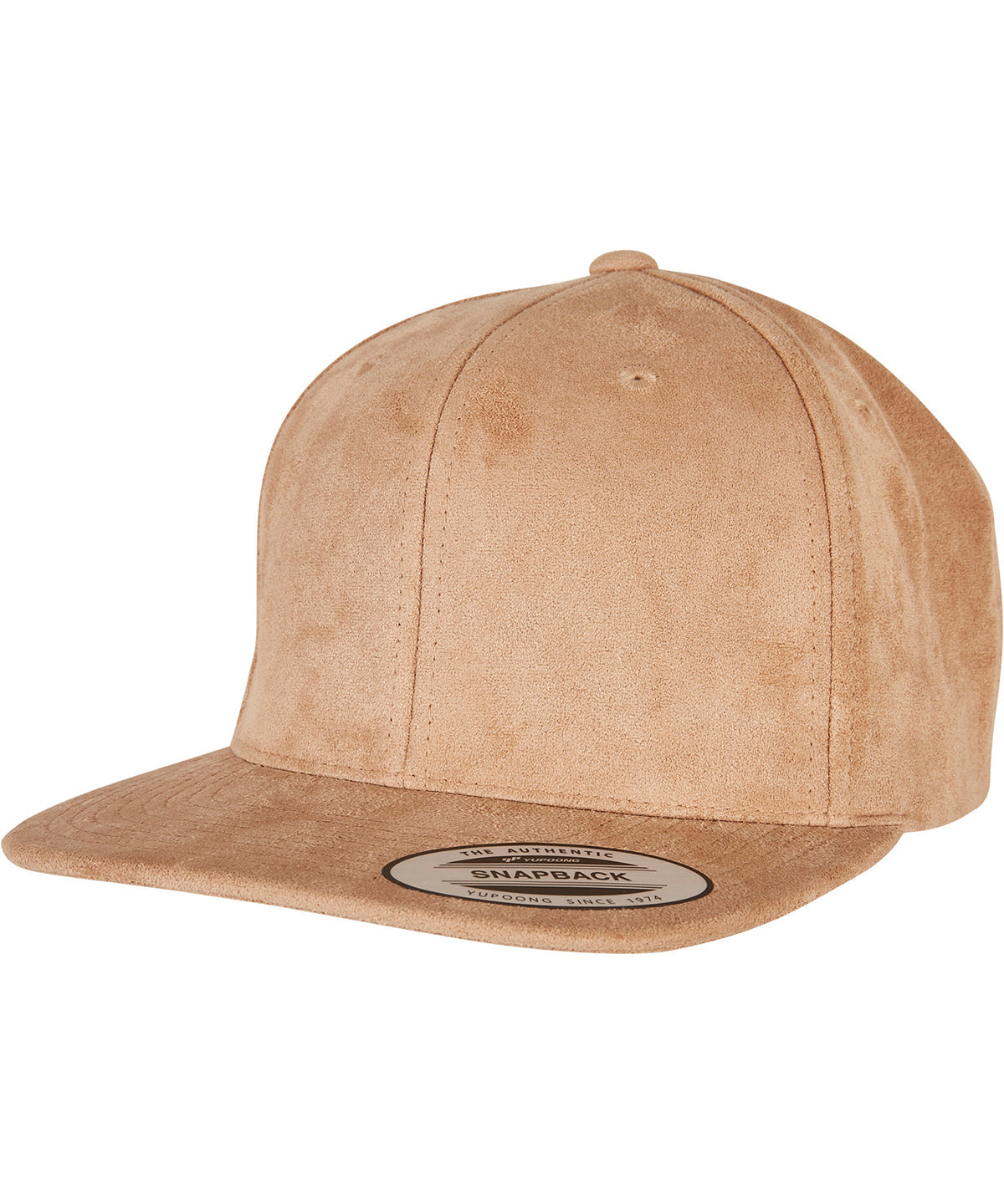 Flexfit by Yupoong Imitation suede leather snapback, lifestyle photo