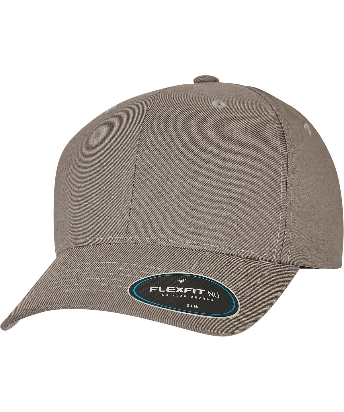 Flexfit by Yupoong Flexfit NU cap in Grey, front view