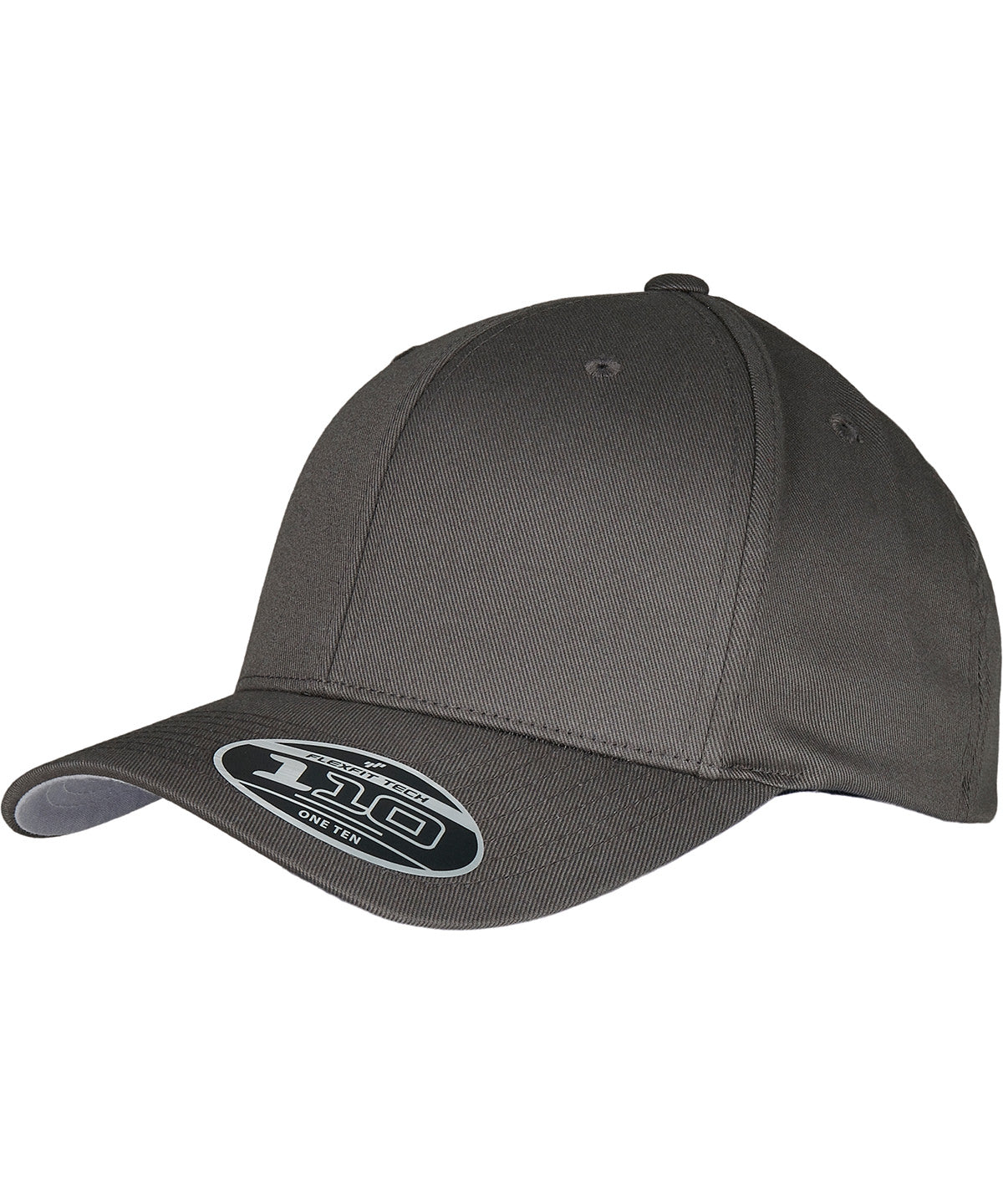 Flexfit by Yupoong Flexfit woolly combed adjustable in Dark Grey, front view