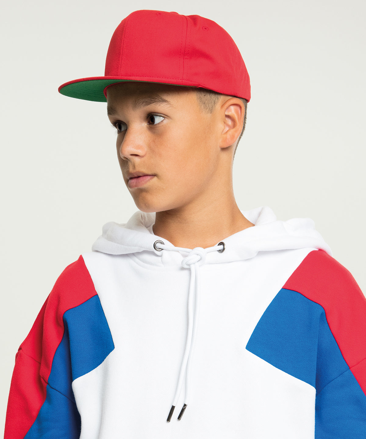Flexfit by Yupoong Pro-style twill snapback youth cap, lifestyle photo