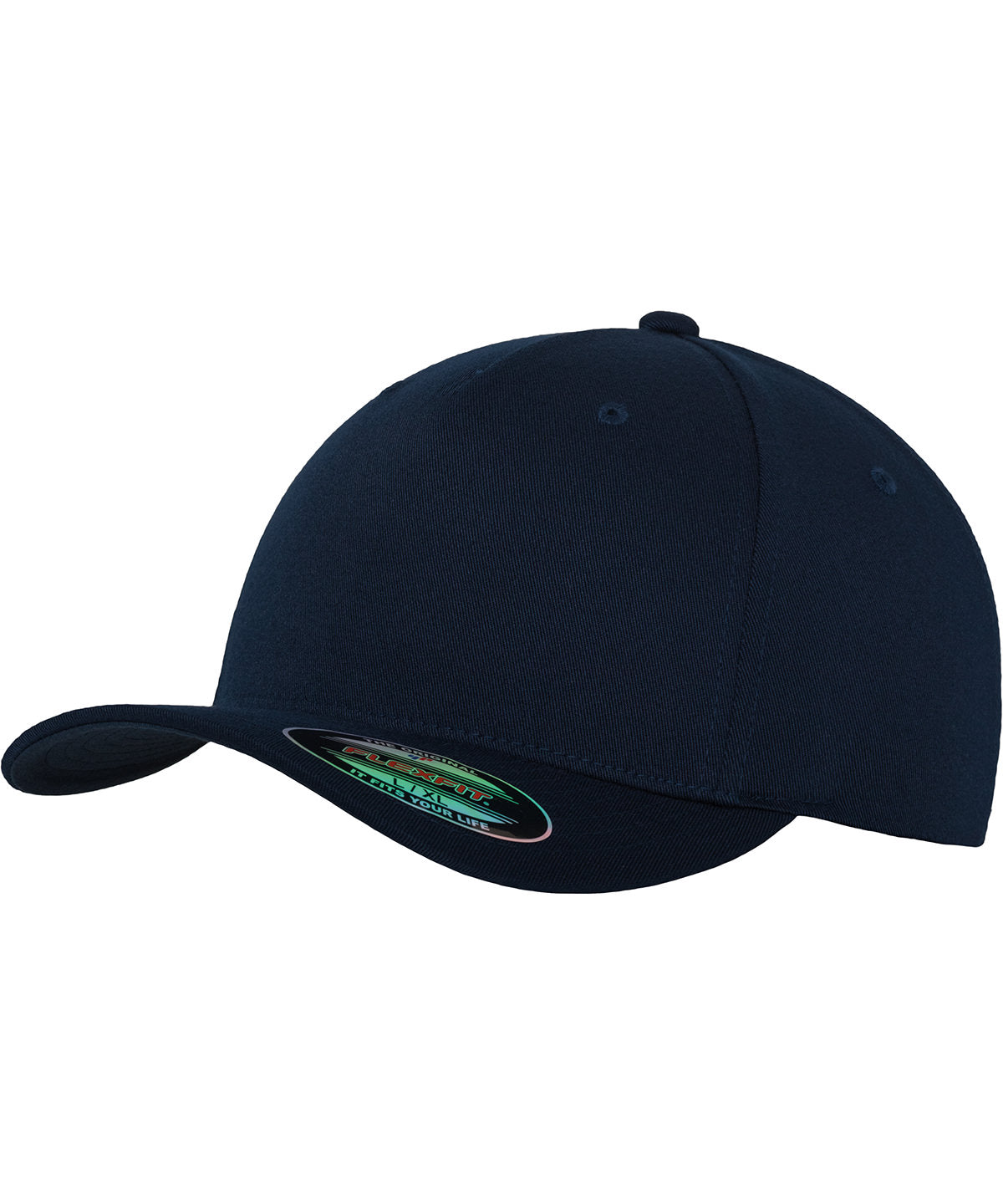 Flexfit by Yupoong Flexfit 5-panel in Navy, front view