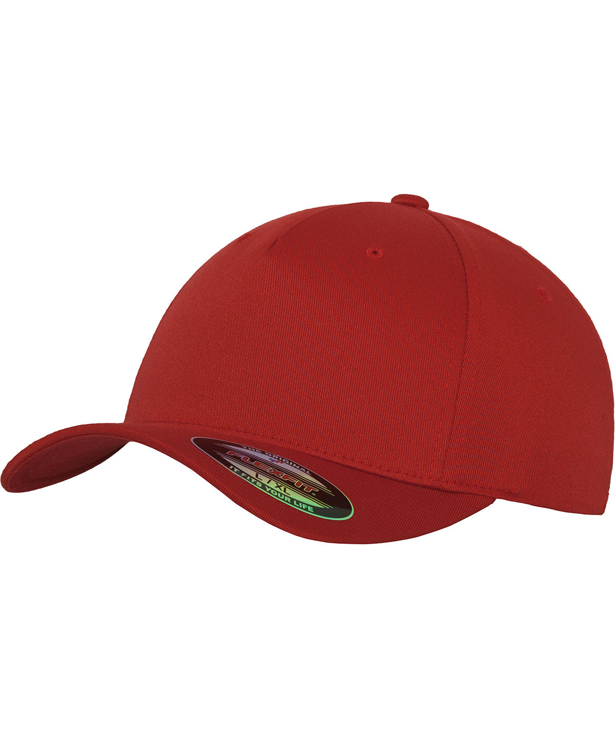 Flexfit by Yupoong Flexfit 5-panel in Red, front view