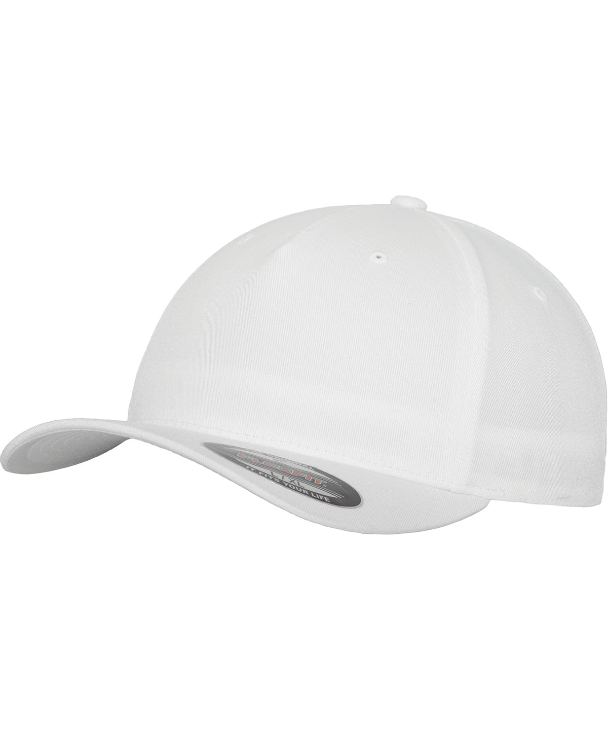 Flexfit by Yupoong Flexfit 5-panel in White, front view