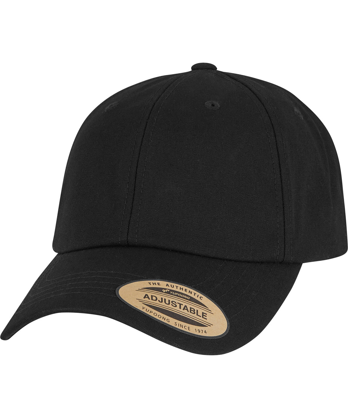 Flexfit by Yupoong Flexfit low-profile with elastic snip in Black, front view