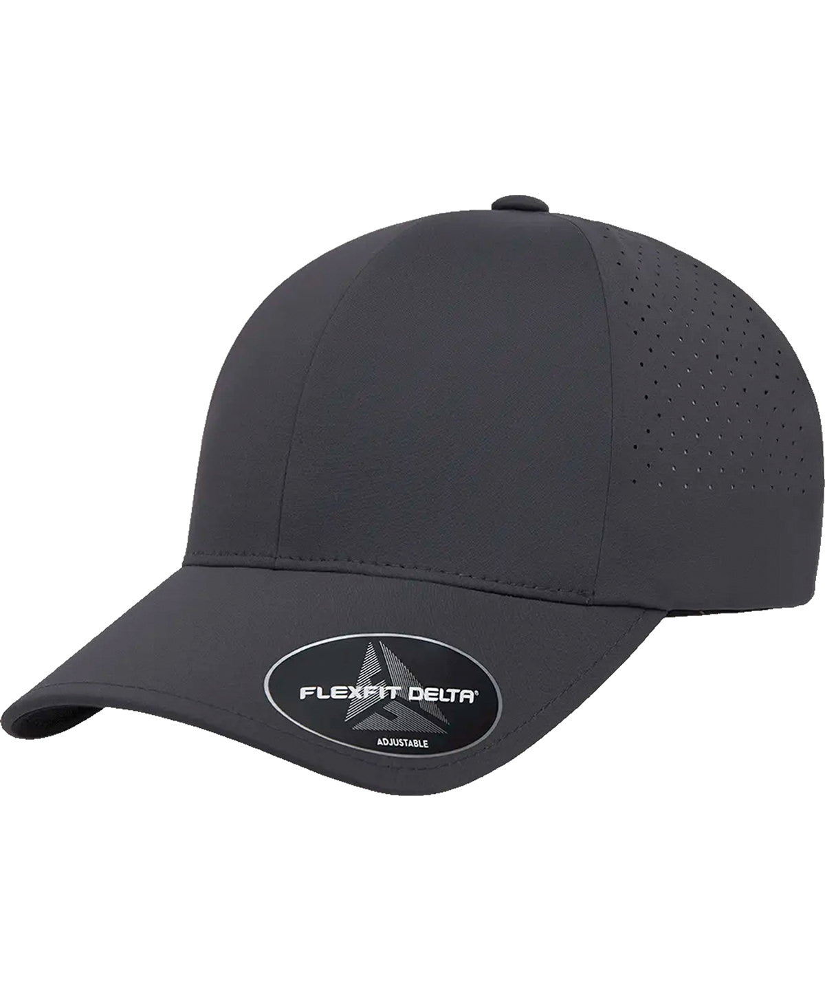 Flexfit by Yupoong Flexfit Delta snapback in Dark Grey, front view