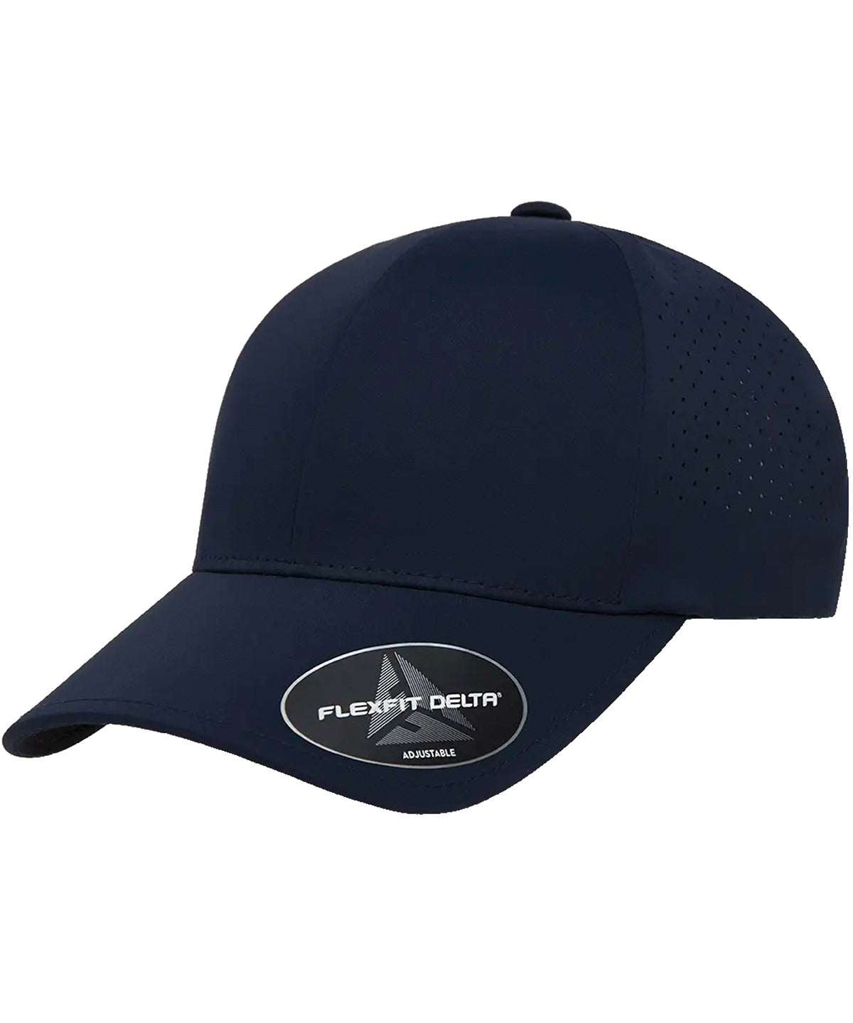 Flexfit by Yupoong Flexfit Delta snapback in Navy, front view