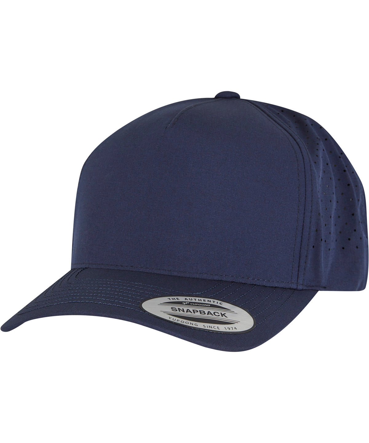 Flexfit by Yupoong YP Classics 5-panel snapback in Navy, front view