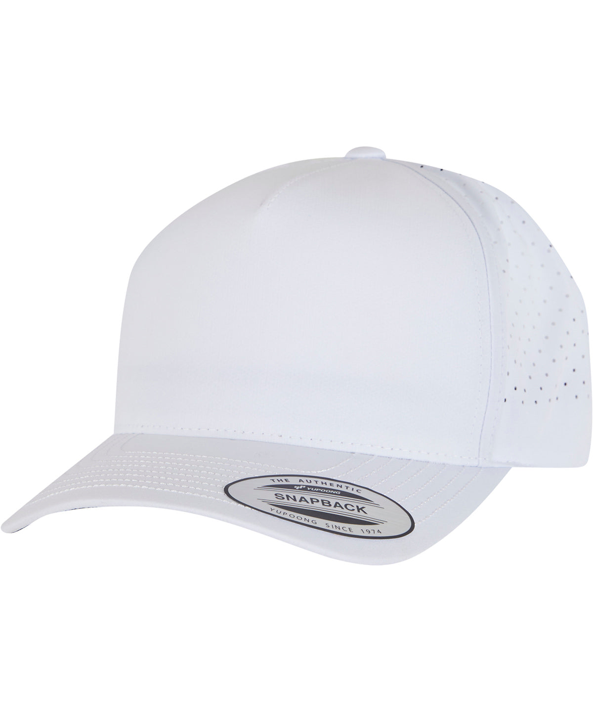 Flexfit by Yupoong YP Classics 5-panel snapback in White, front view