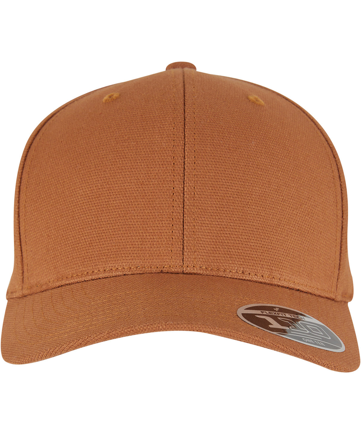 Flexfit by Yupoong 110 Flexfit curved snapback in Brown, front view