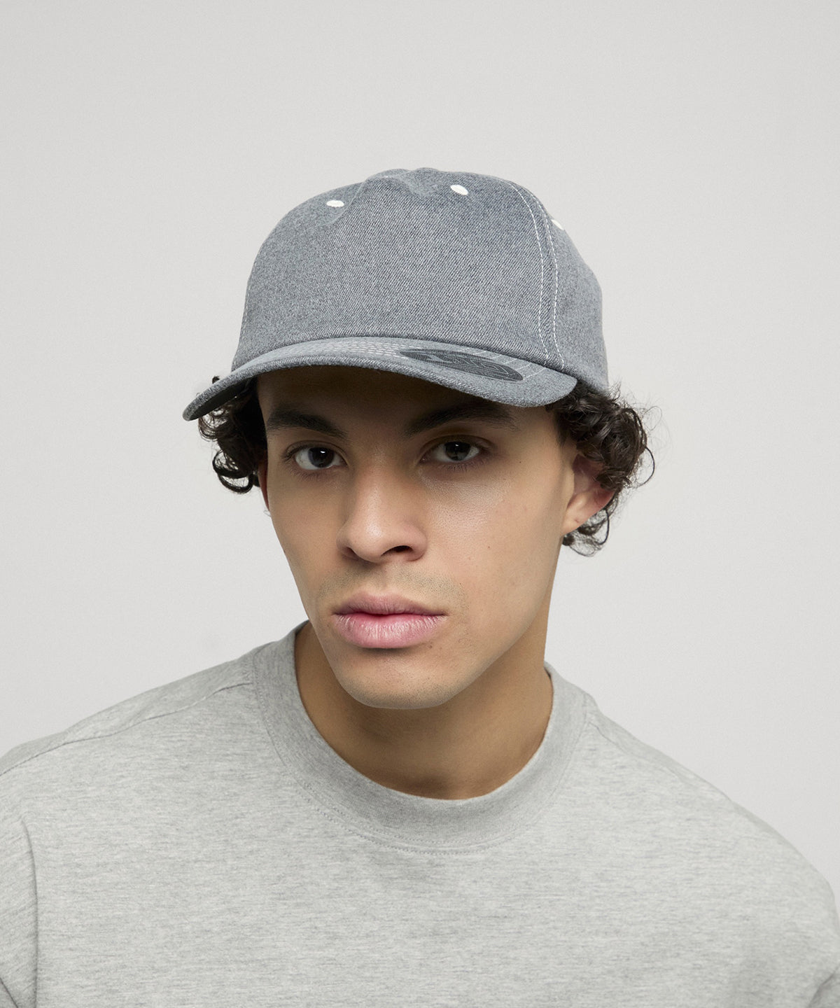 Flexfit by Yupoong Flexfit 110 melton wooly serge in Heather Charcoal, lifestyle photo