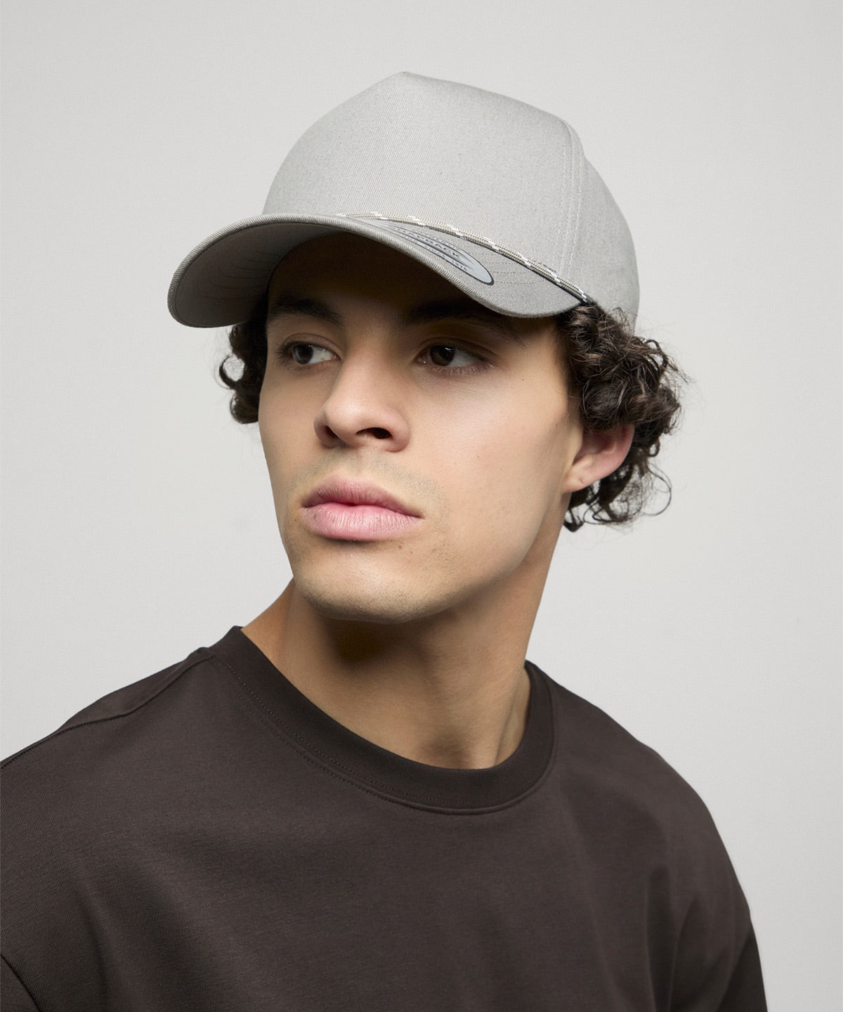 Flexfit by Yupoong YP Classics retro cotton blend 5-panel snapback cap, lifestyle photo