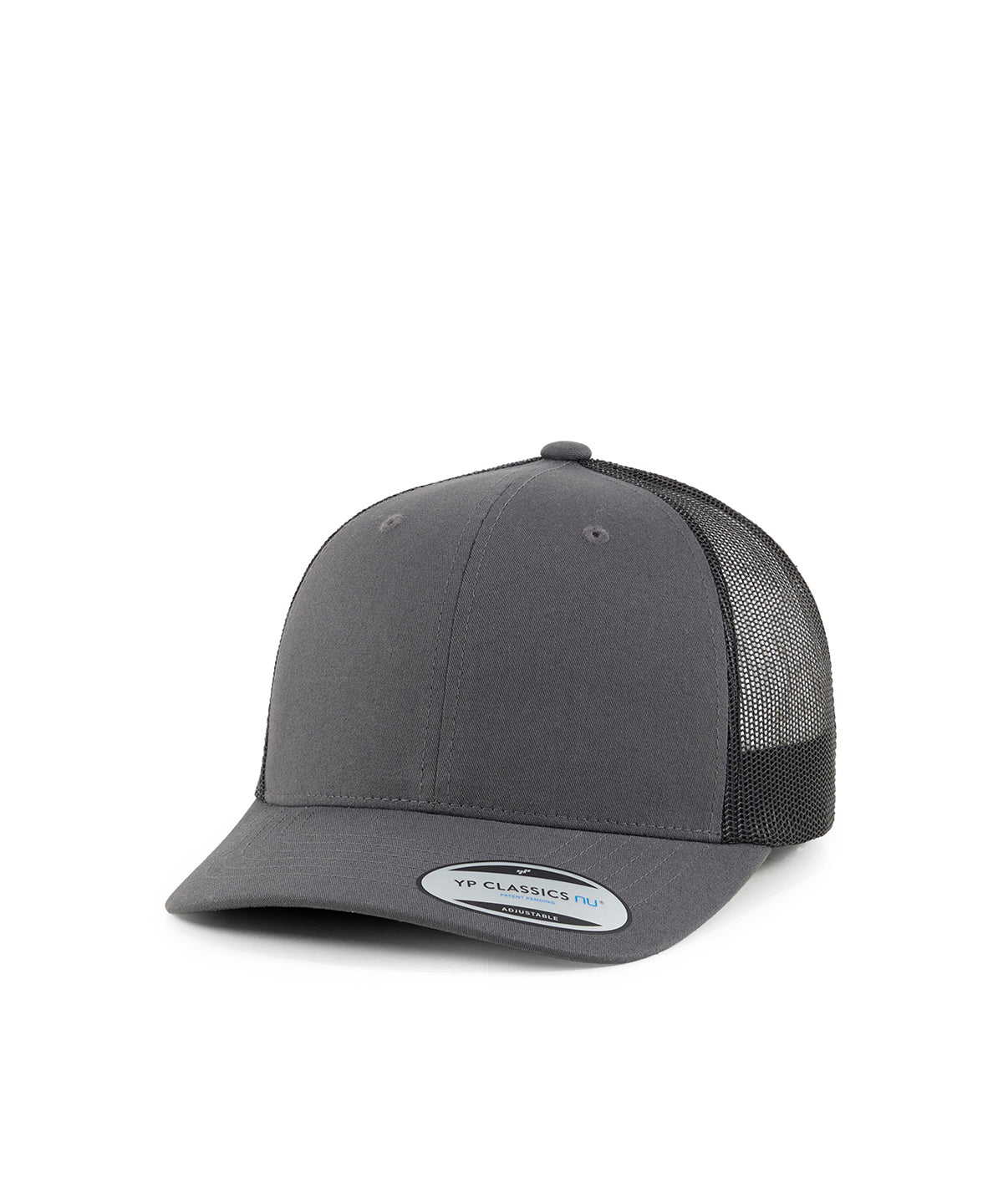 Flexfit by Yupoong YP Classics NU 2-tone in Charcoal/Black, front view