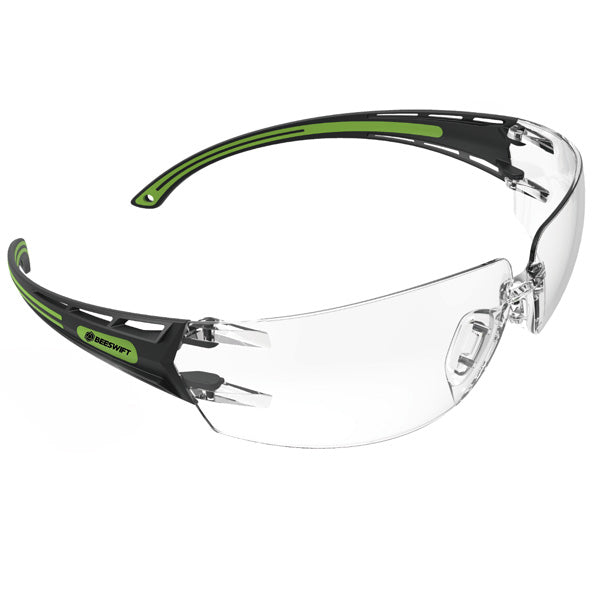 B-Safe Beeswift Clear Lens Biocolour Frame Safety Glasses, main product image