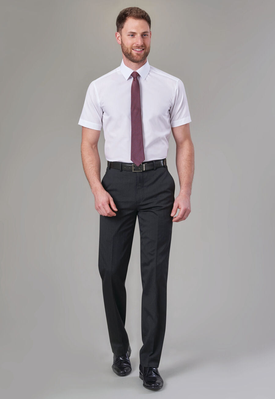 Brook Taverner Aldwych Trouser in Charcoal, image 6