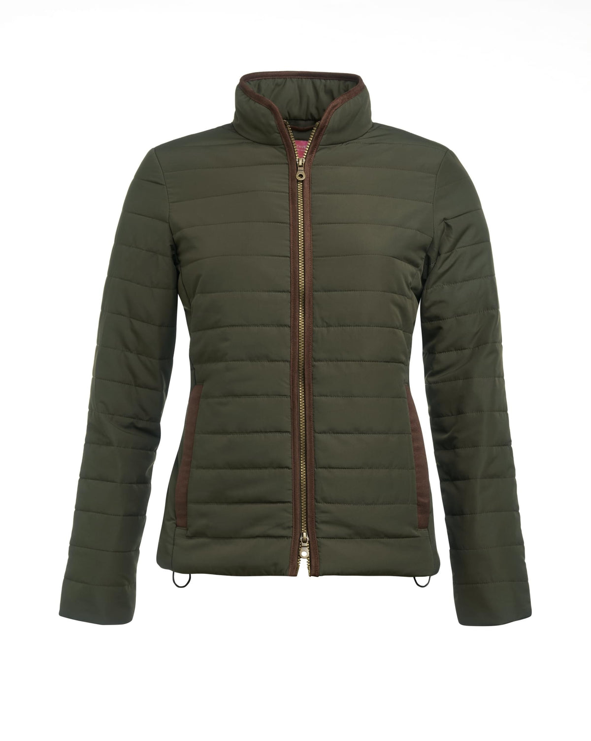 Brook Taverner Alma Premium Quilted Jacket in Olive, image 3