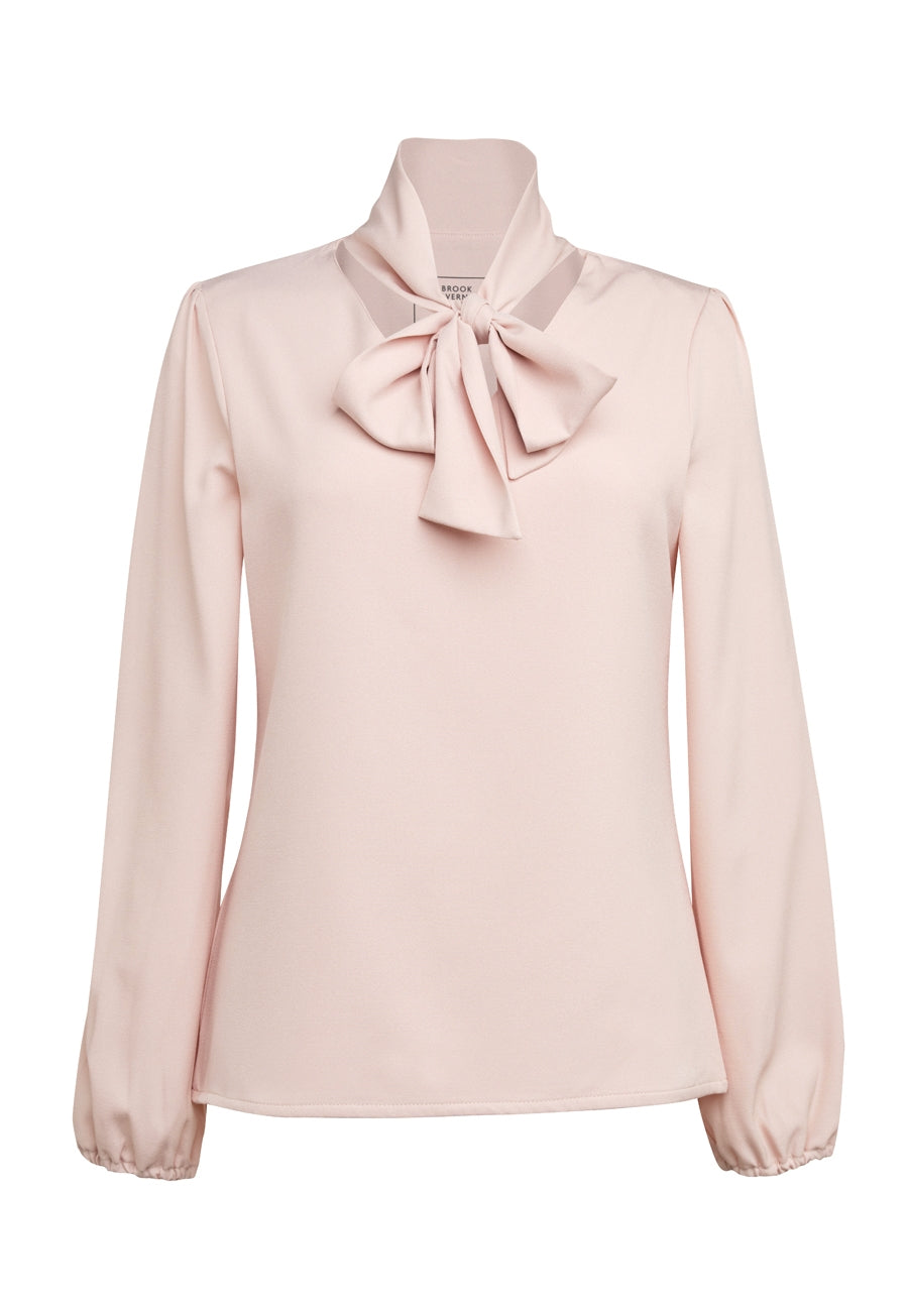 Brook Taverner Andria Blouse in Nude, image 3