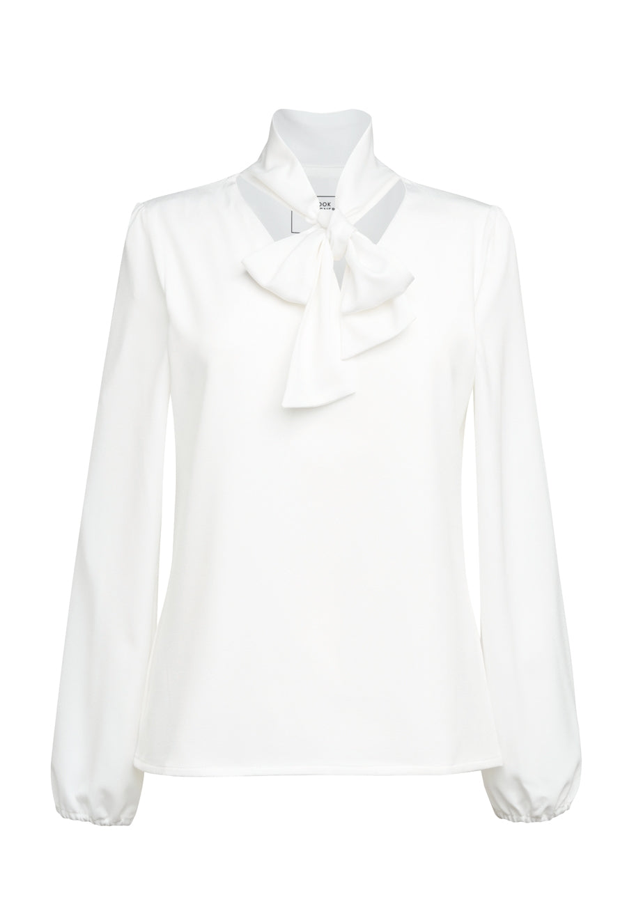Brook Taverner Andria Blouse in White, main product image