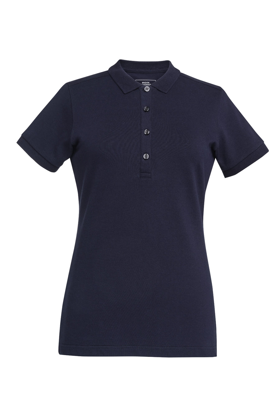 Brook Taverner Arlington Premium Cotton Polo in Navy, image 2