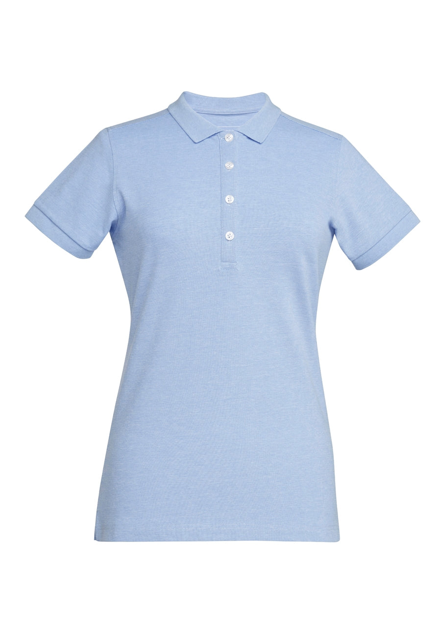 Brook Taverner Arlington Premium Cotton Polo in Sky Marl, image 5