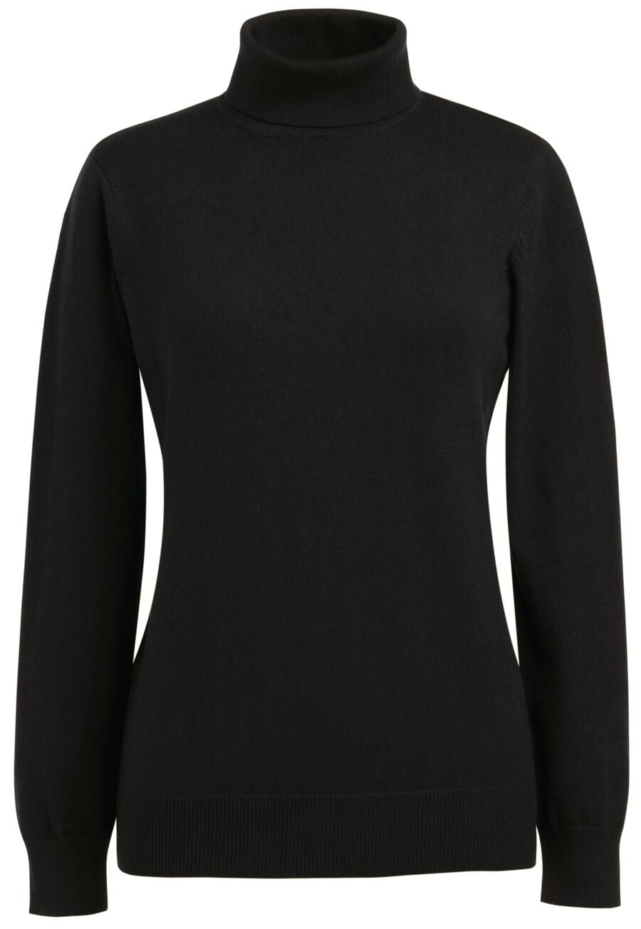 Brook Taverner Athens Rollneck Jumper in Black, image 4