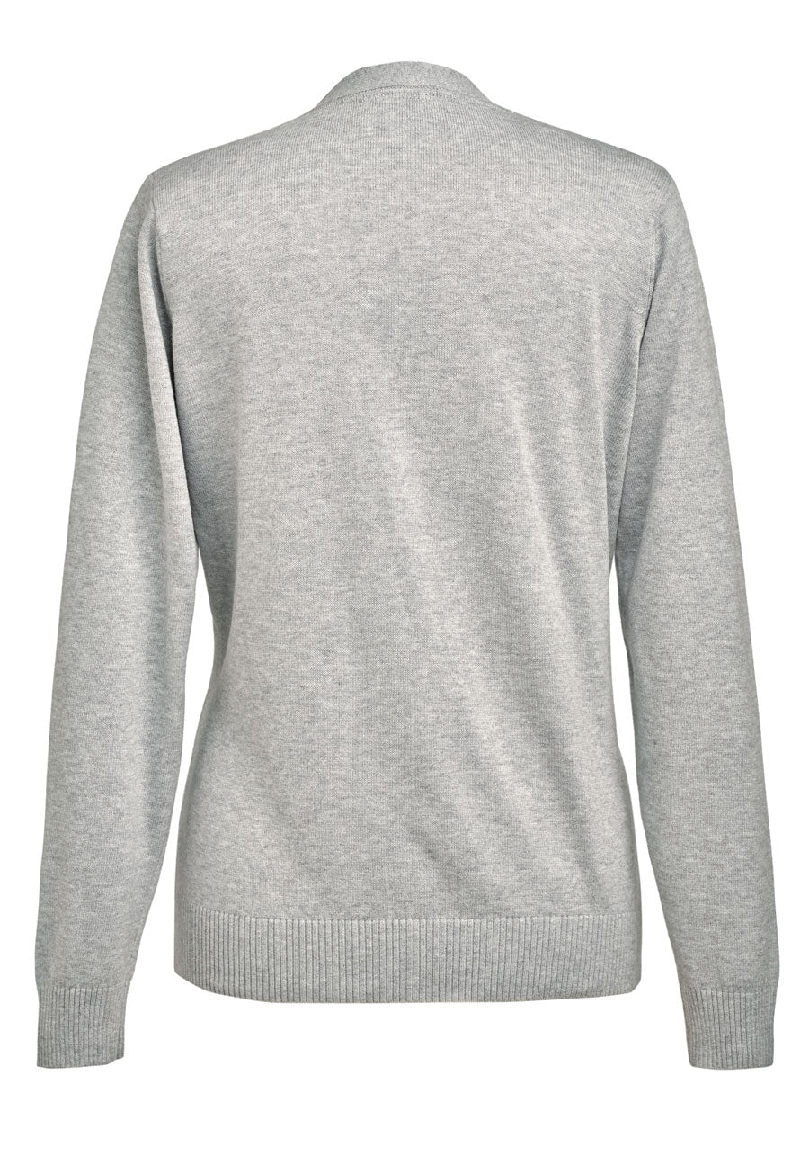 Brook Taverner Augusta V-neck Cardigan in Silver, image 5