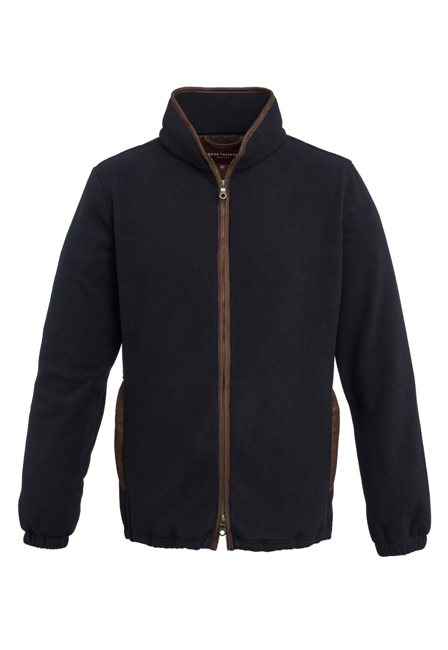Brook Taverner Baltimore Premium Fleece Jacket in Gunmetal, image 3