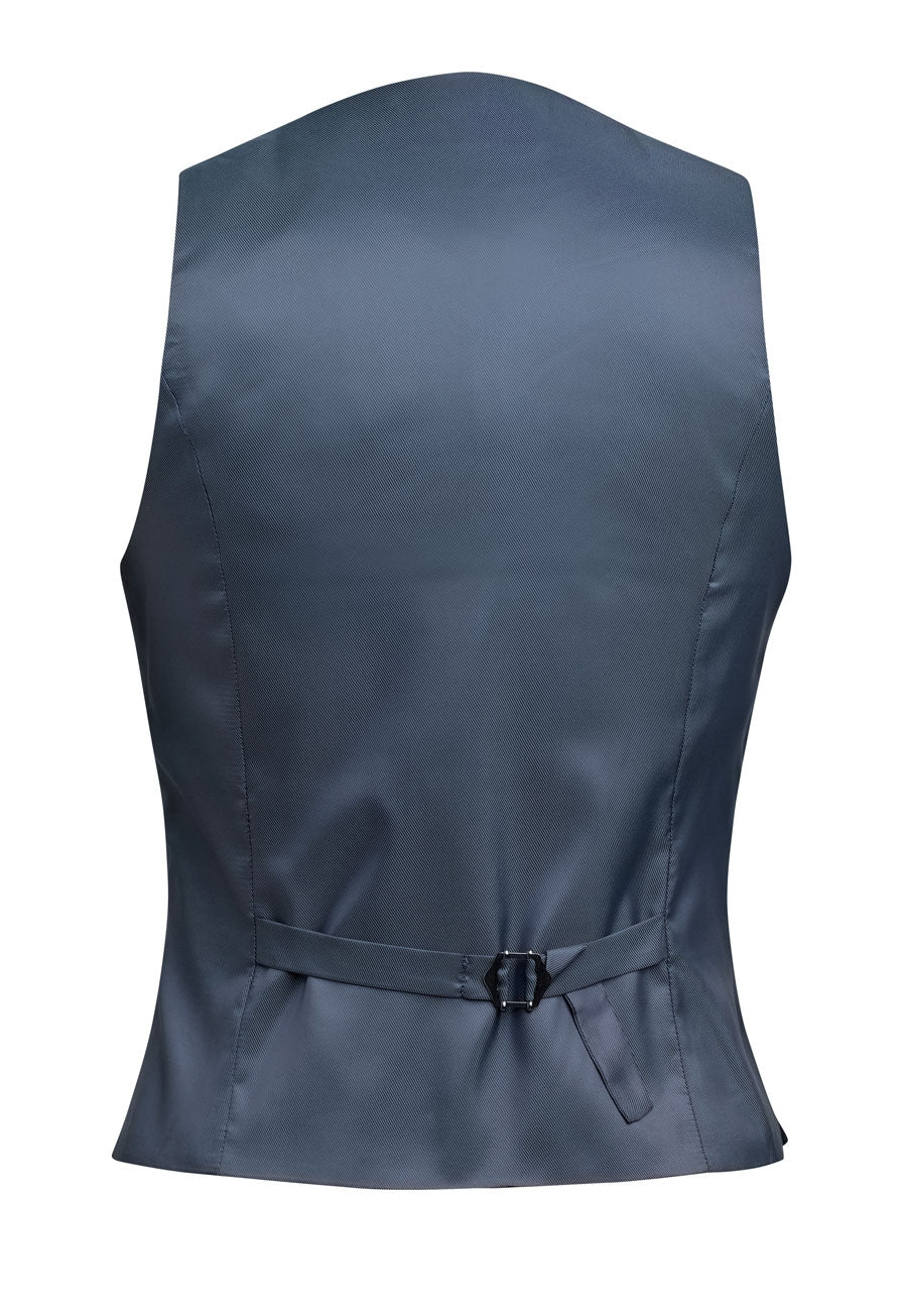 Brook Taverner Beatrice Waistcoat in Denim, image 4