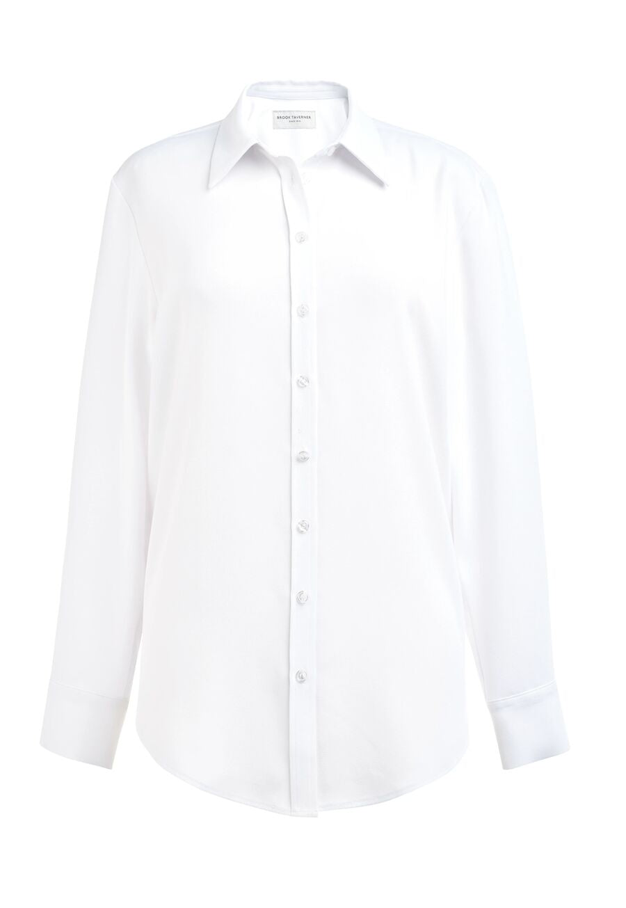 Brook Taverner Bergamo Blouse in White, main product image