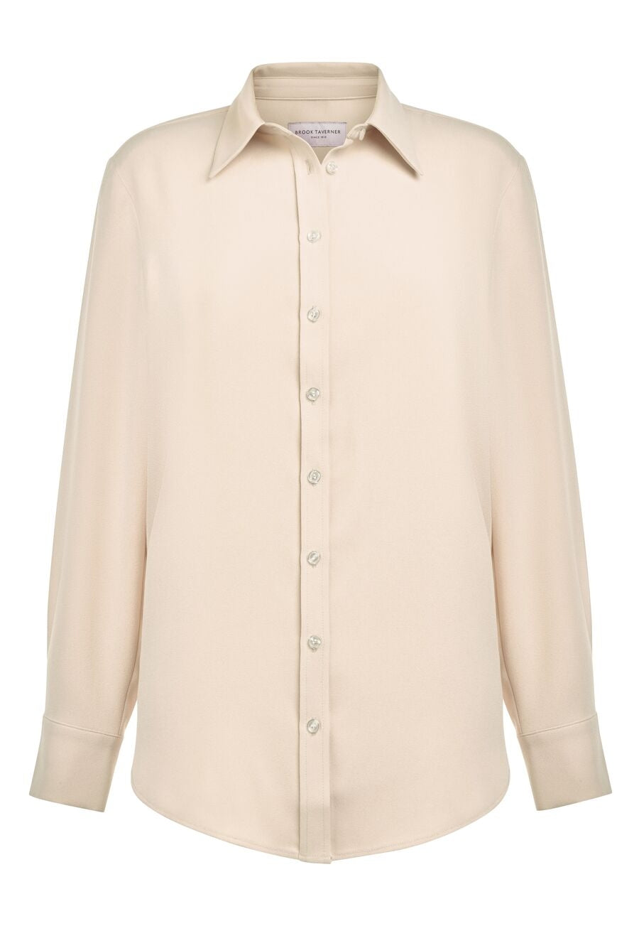 Brook Taverner Bergamo Blouse in Putty, image 7
