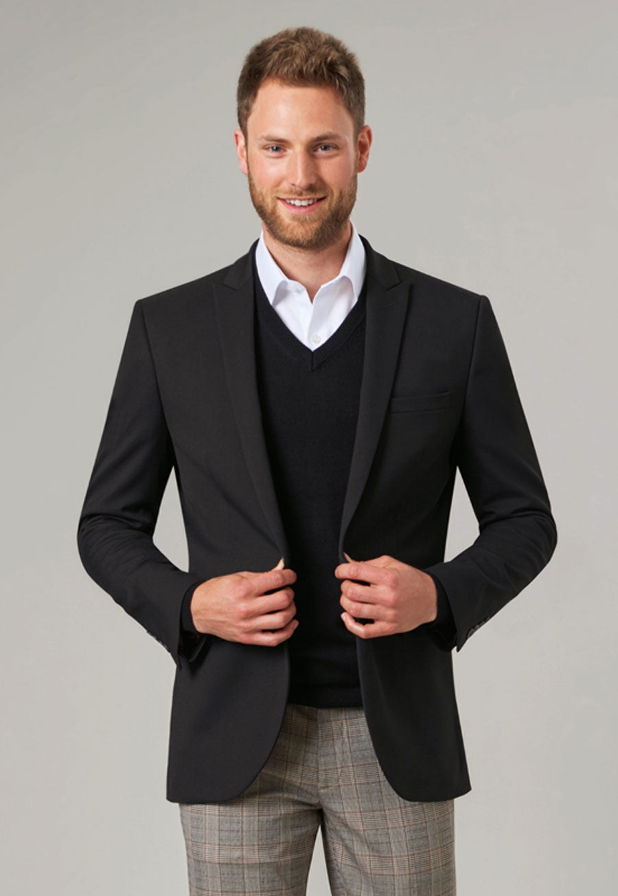 Brook Taverner Boston V-neck Jumper in Black, image 9