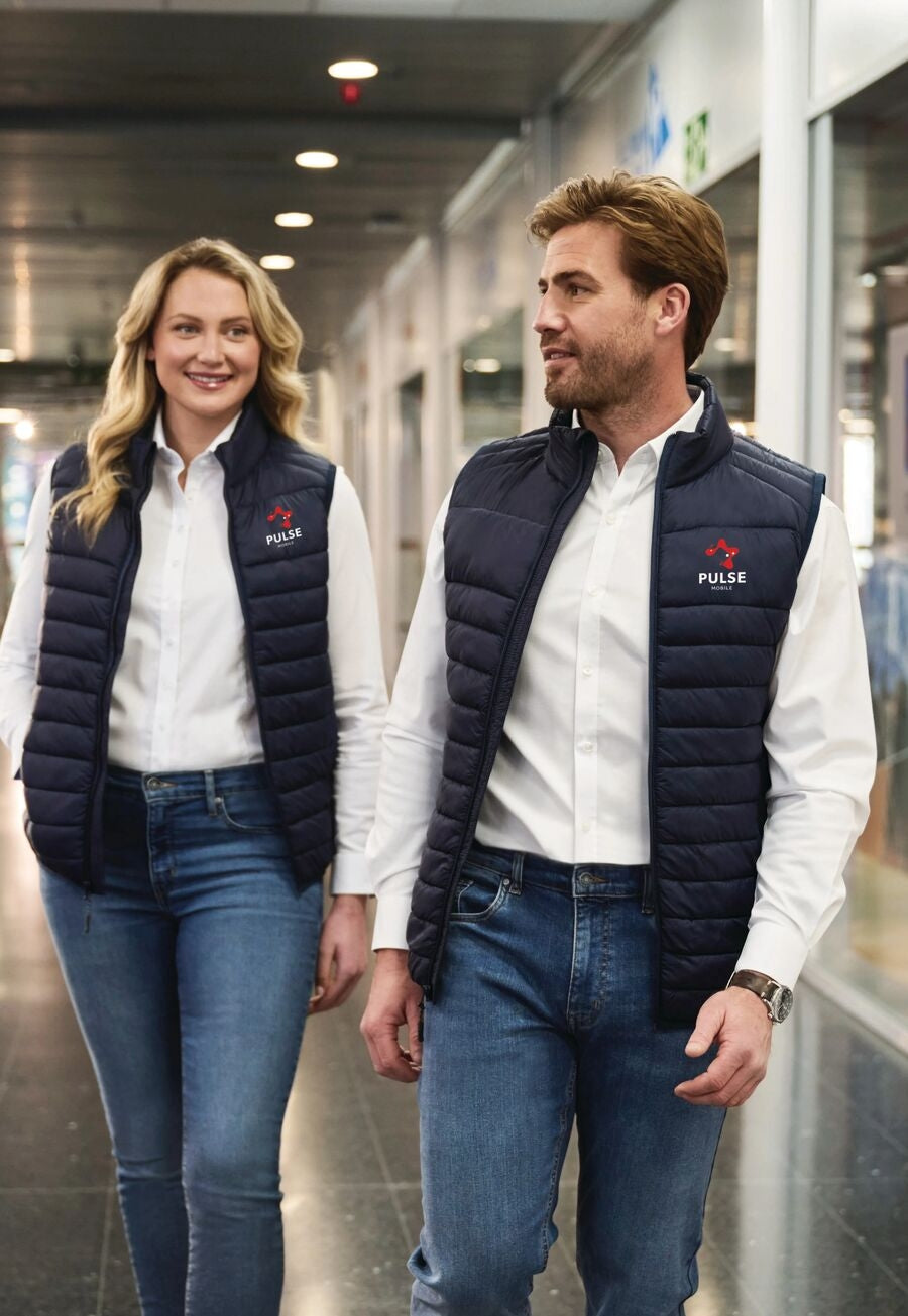 Brook Taverner Skyline Pro-Active Padded Gilet in Navy, image 3