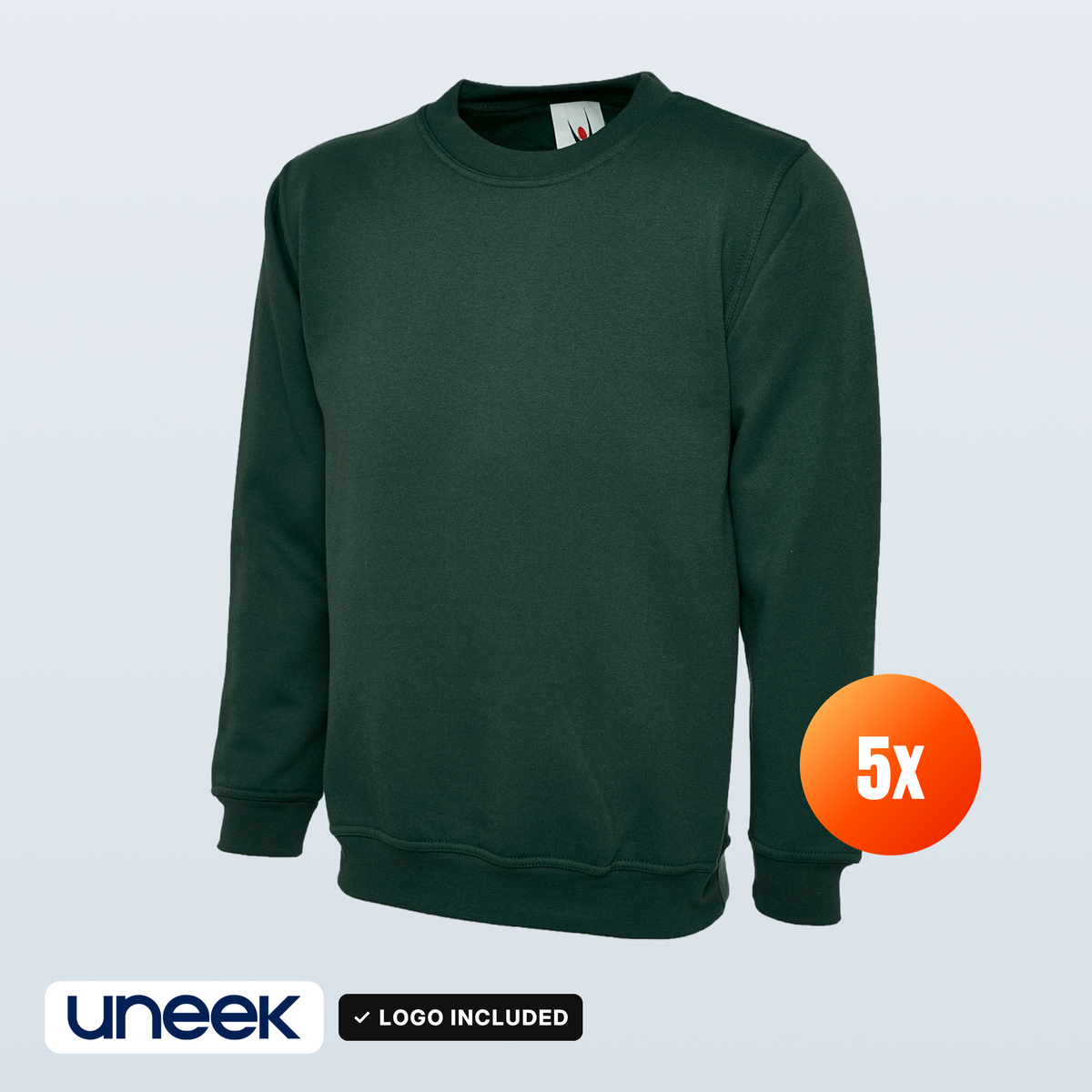 The Workwear Co Uneek x5 Sweatshirt Pack – logo included in the price