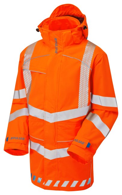 Pulsar 3-Layer Storm Coat Orange - Recycled Content, main product image
