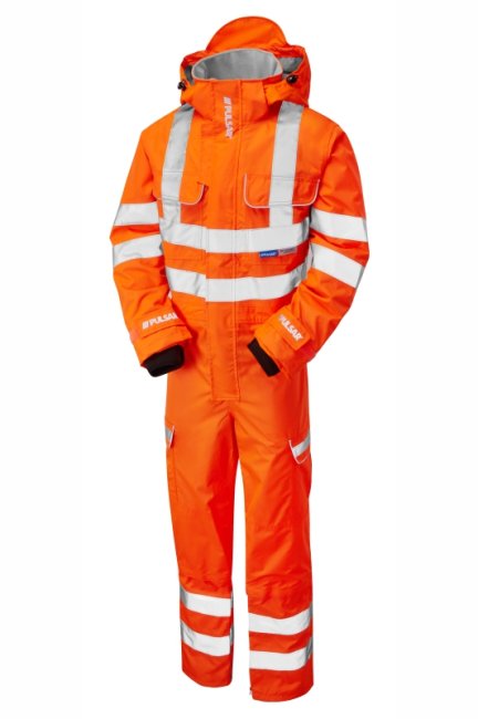 Pulsar Mesh Lined Coverall Orange, main product image
