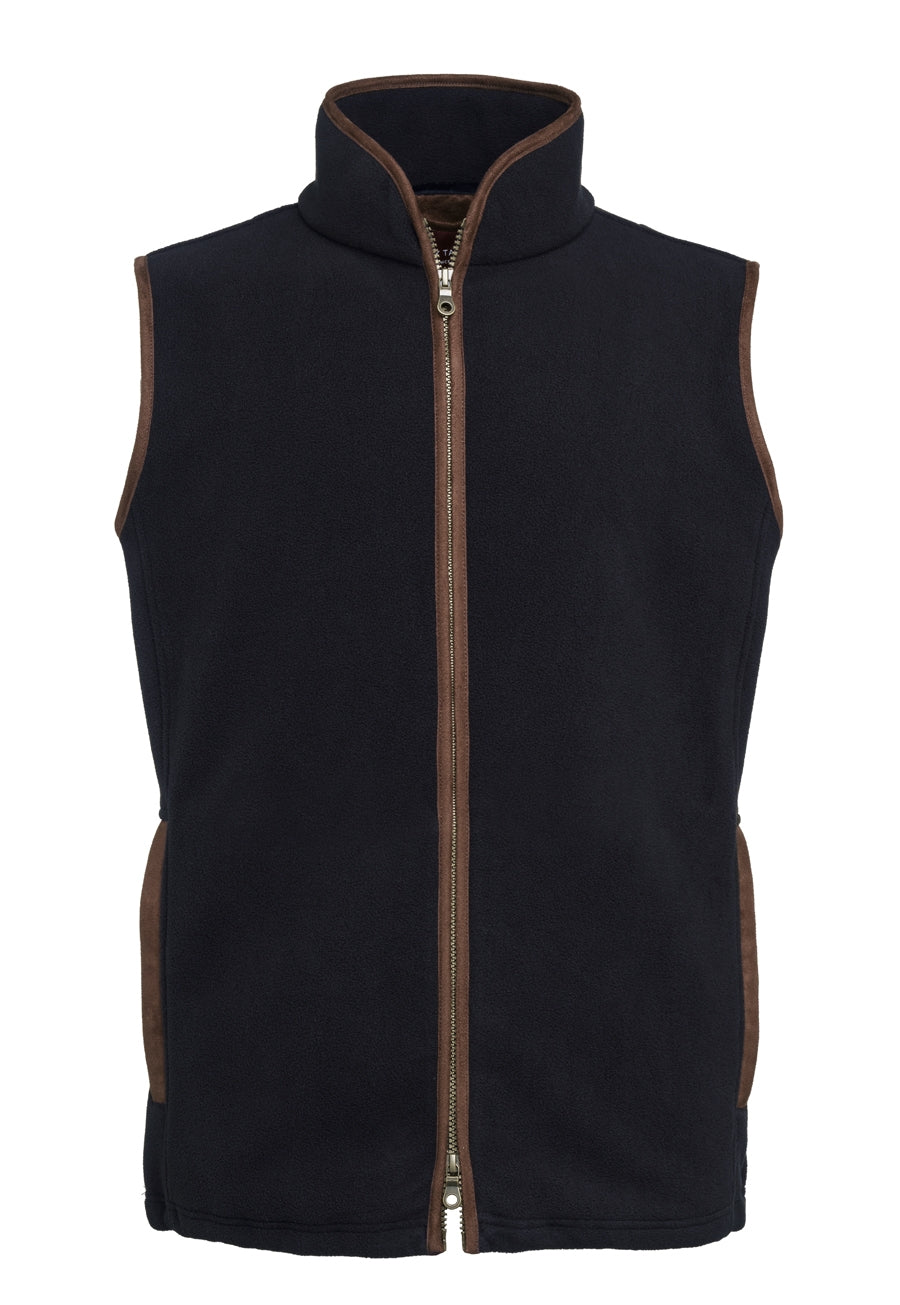 Brook Taverner Cincinnati Premium Fleece Gilet in Gunmetal, image 3