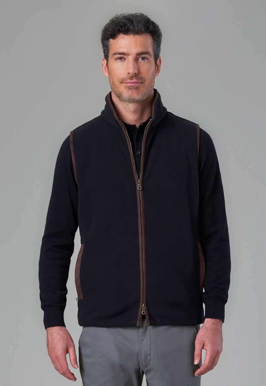 Brook Taverner Cincinnati Premium Fleece Gilet in Gunmetal, image 5