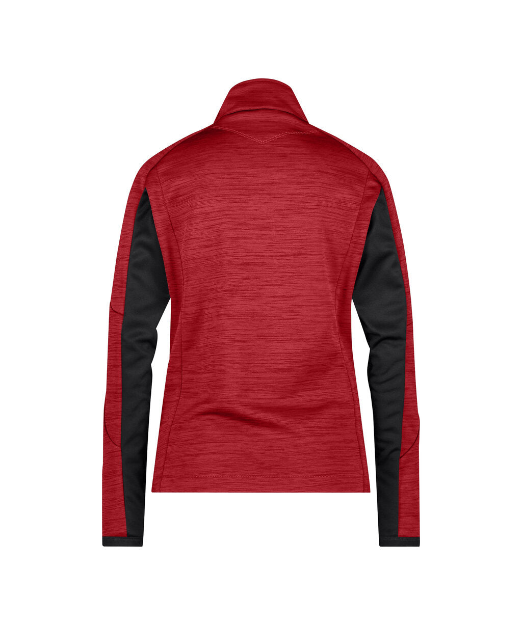 DASSY Convex Next Women Midlayer jacket for women in Red/Black, back view