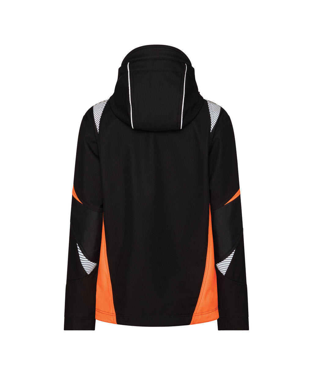 Black/Fluo Orange back