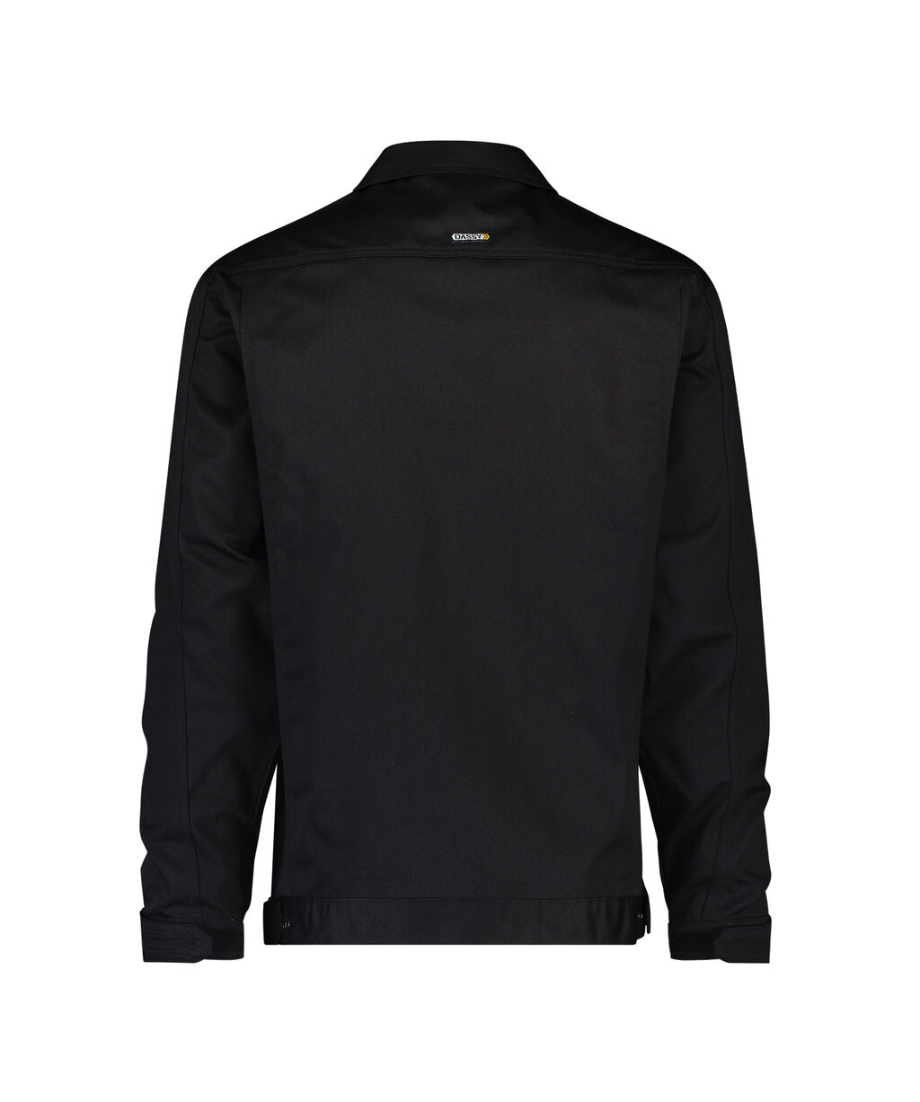 DASSY Locarno Cotton Work jacket in Black, back view