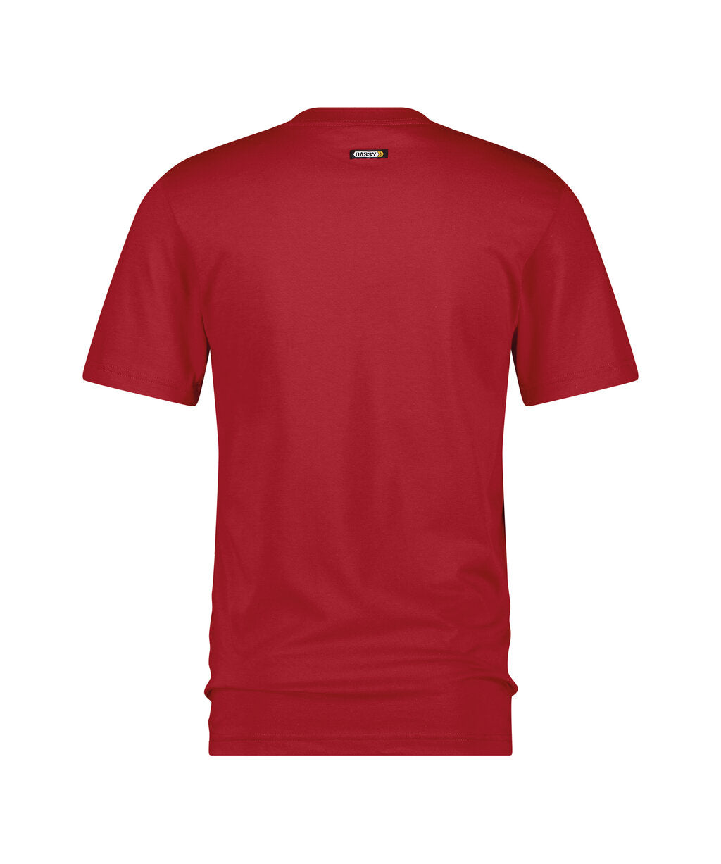DASSY Oscar T-shirt in Red, back view