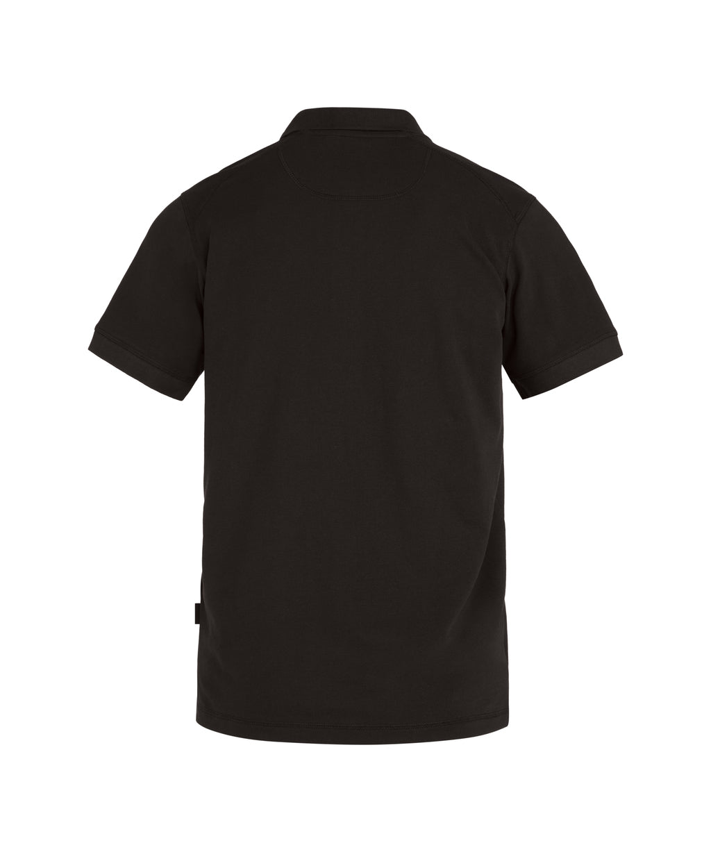 DASSY PRISTINE Polo shirt in Black, back view
