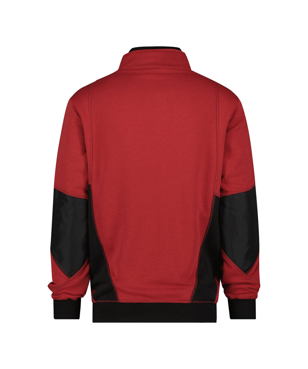 DASSY Stellar Sweatshirt in Red/Black, back view
