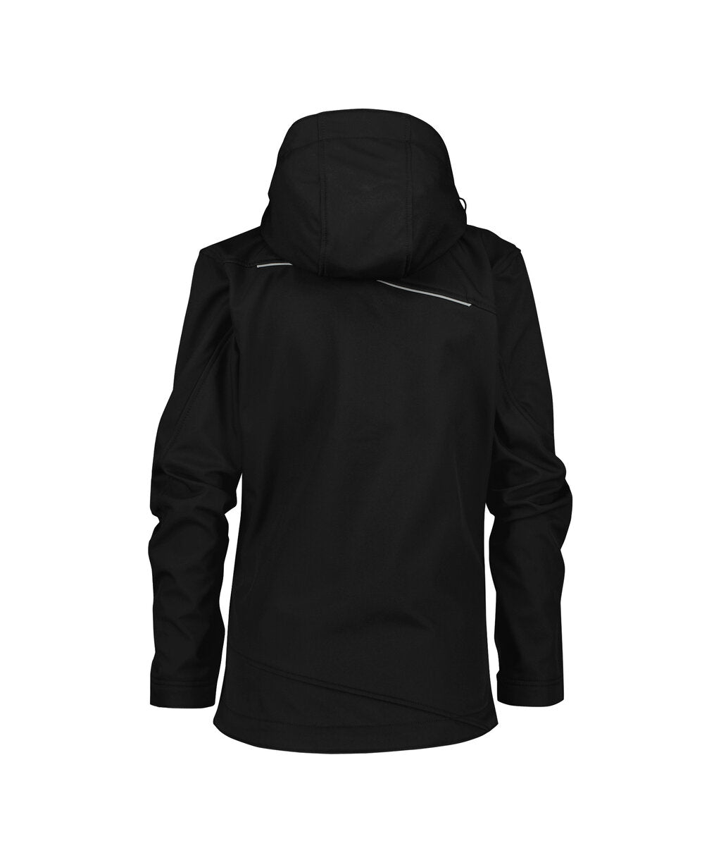 DASSY Tavira Women Softshell jacket for women in Black, back view