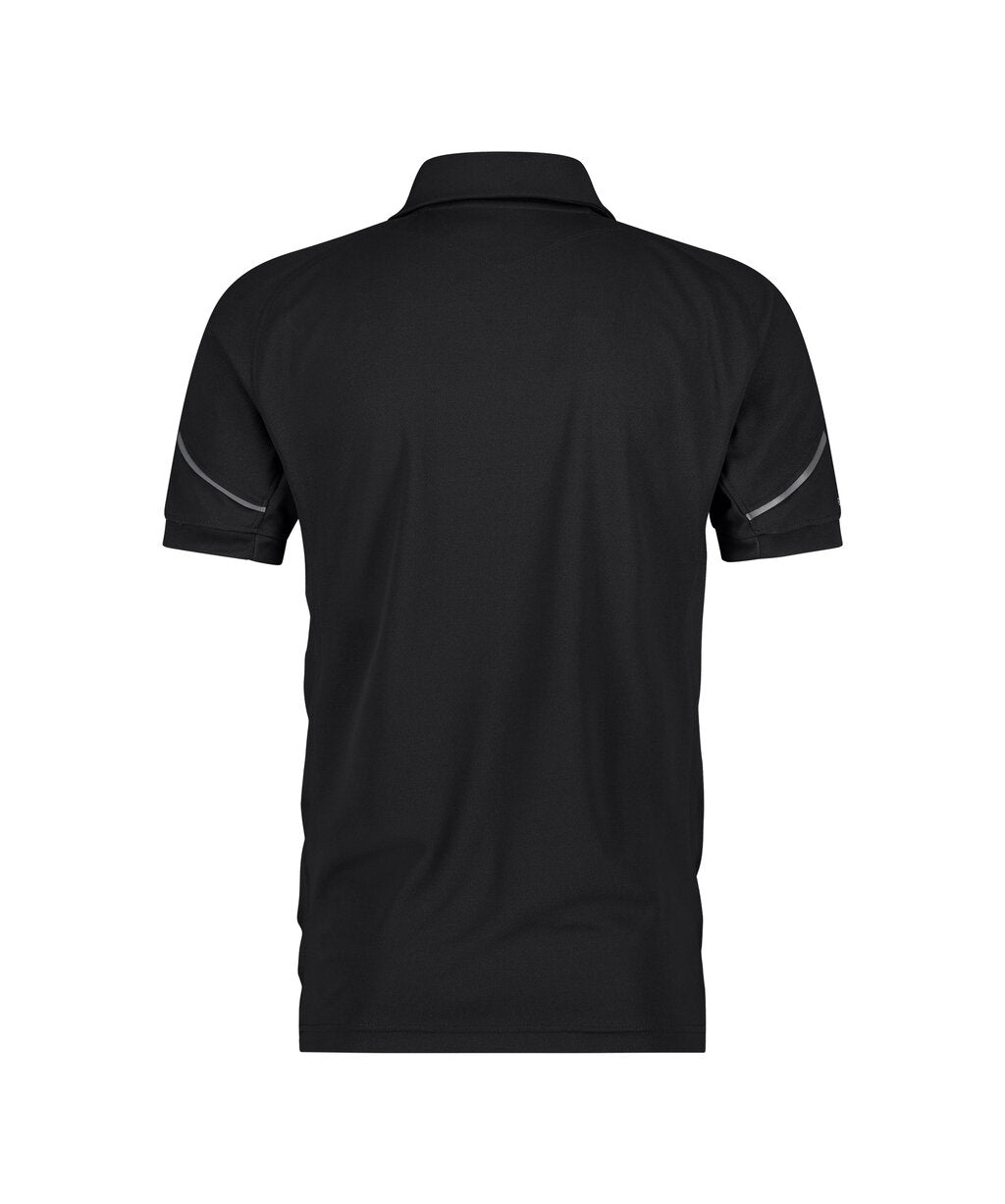 DASSY Traxion Next Polo shirt in Black, back view