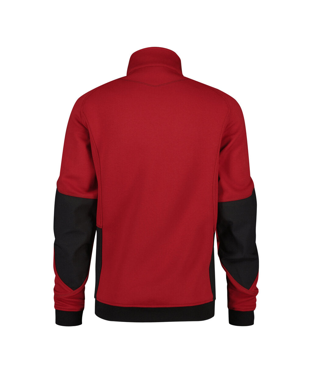 DASSY Velox Sweatshirt in Red/Black, back view