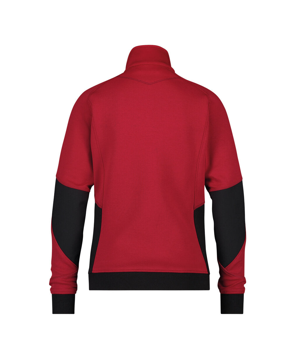 DASSY Velox Women Sweatshirt for women in Red/Black, back view