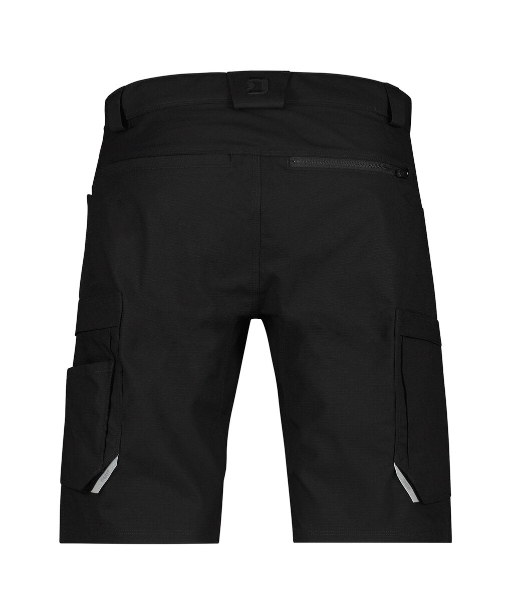DASSY Zion Work shorts in Black, back view