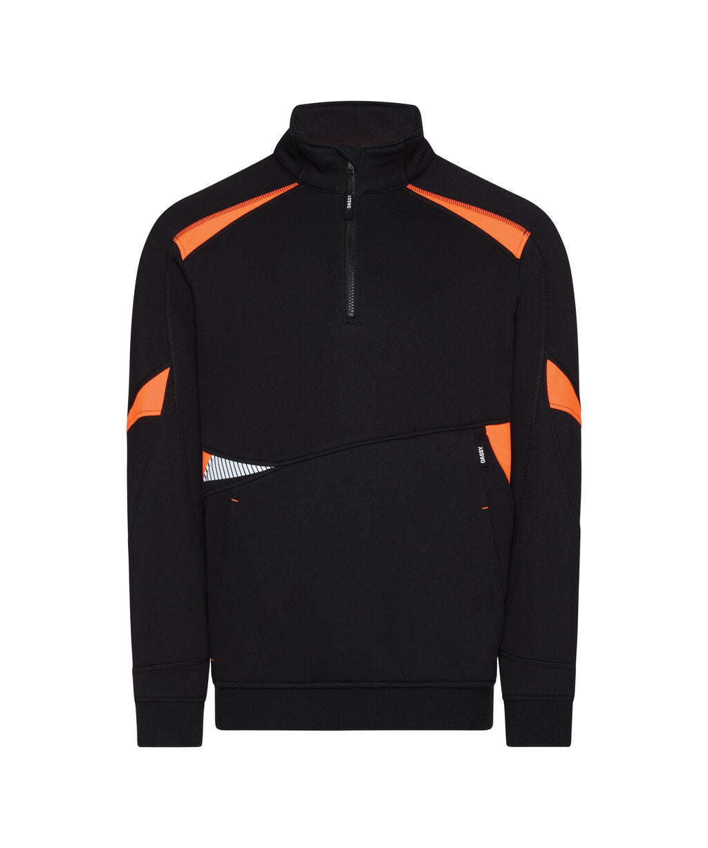Black/Fluo Orange front