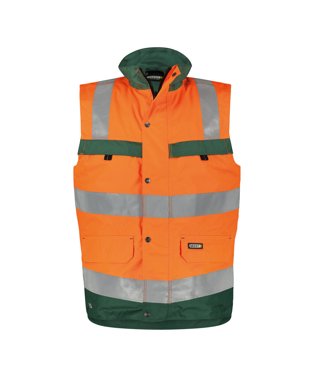Fluo Orange/Bottle Green front