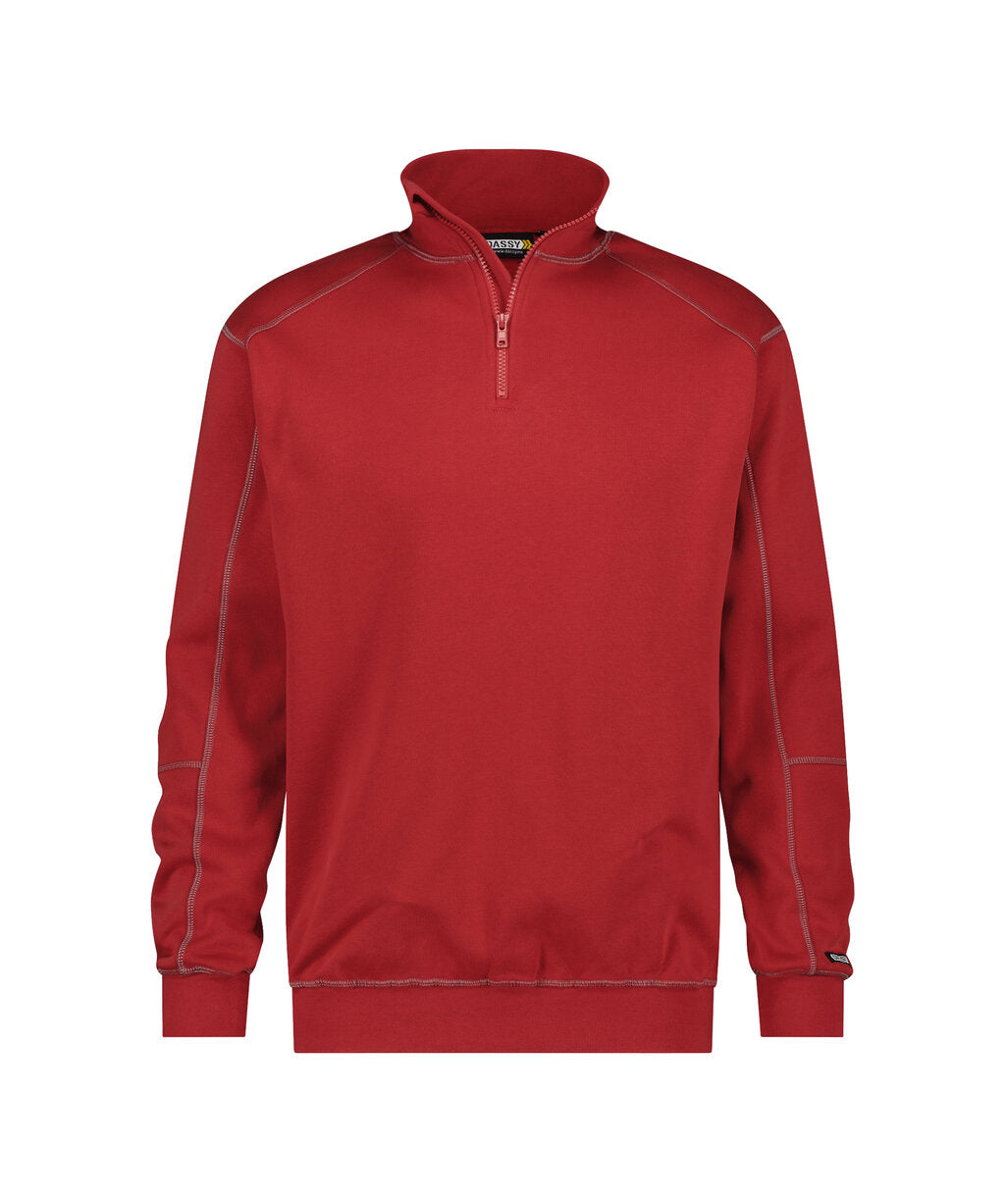 DASSY Felix Sweatshirt in Red, front view